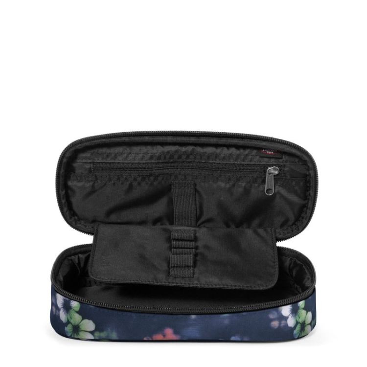 Oval single flora fade navy