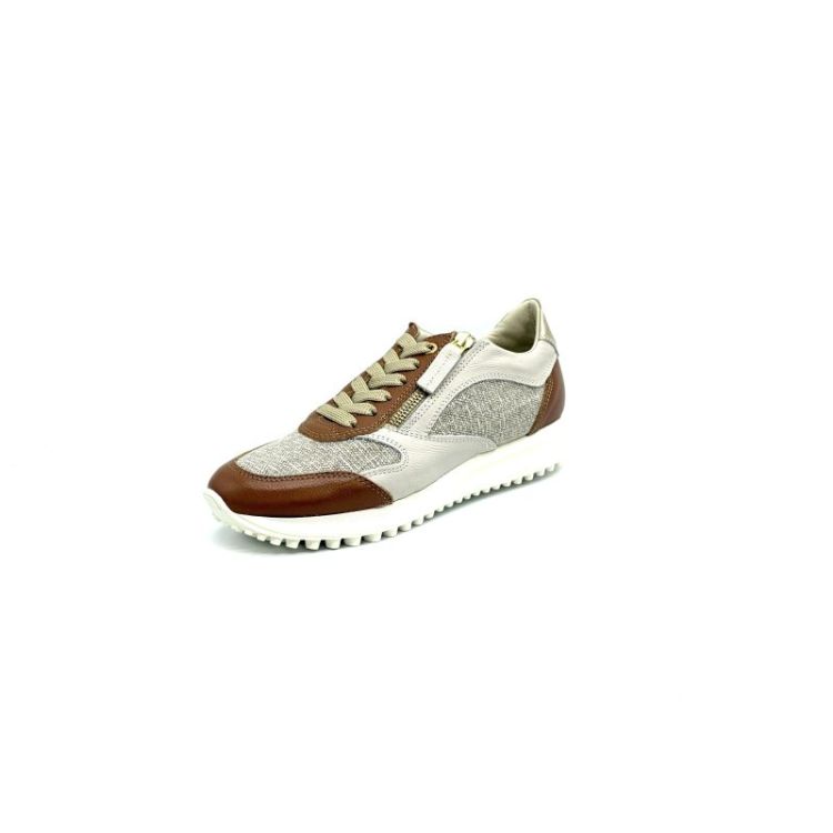 6976 leder+stof ecru