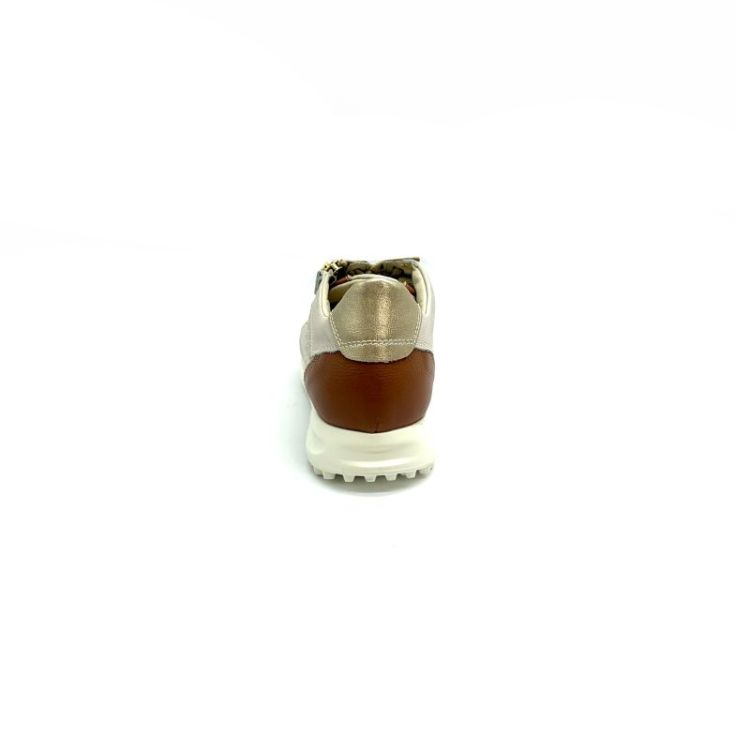6976 leder+stof ecru